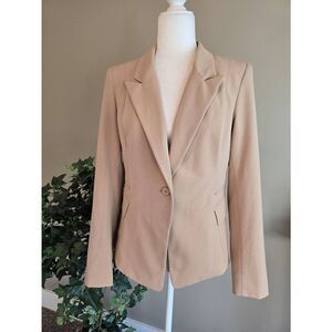 New York & Co Stretch Blazer Sz 8 Tan